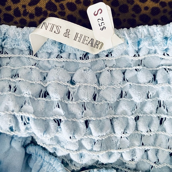 Saints and Hearts Lace Trim Eyelet Dress in Light Blue - Picture 11 of 11